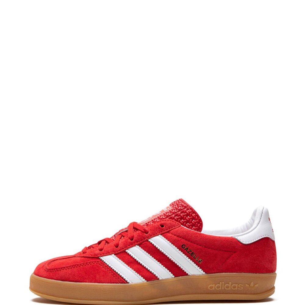 ADIDAS Gazelle Indoor "Scarlet/Cloud White" sneakers Womens SZ 8